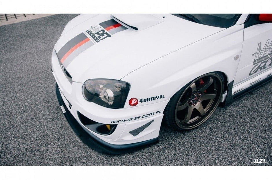 Front Racing Splitter för Subaru Impreza WRX STI (BLOBEYE)
