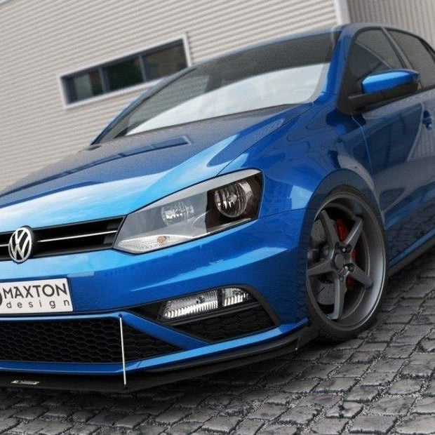 Front Racing Splitter (With Wings) för Volkswagen Polo GTI Mk5 Facelift