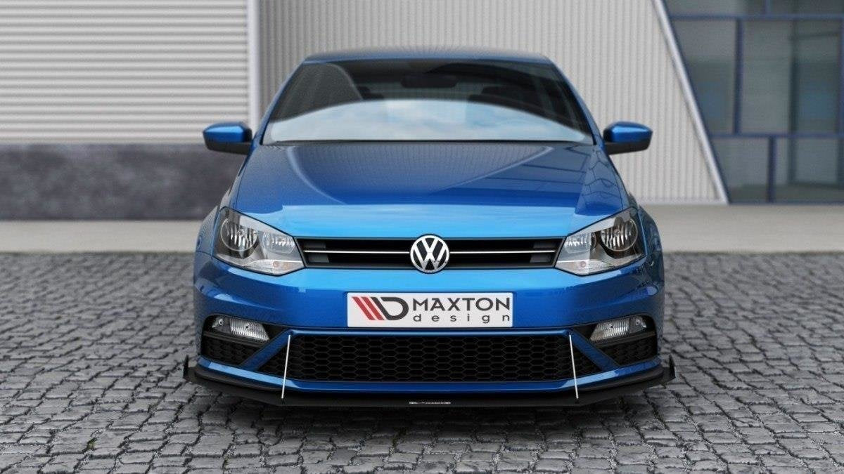 Front Racing Splitter (With Wings) för Volkswagen Polo GTI Mk5 Facelift