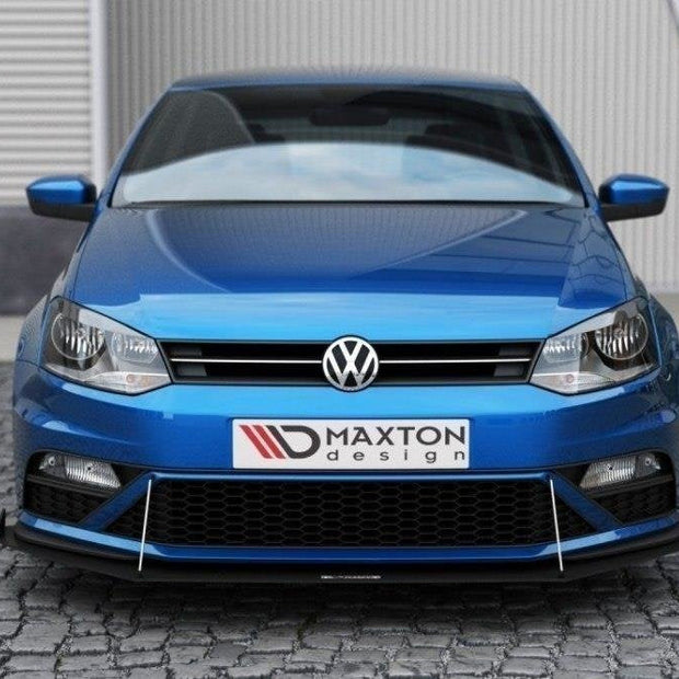 Front Racing Splitter (With Wings) för Volkswagen Polo GTI Mk5 Facelift
