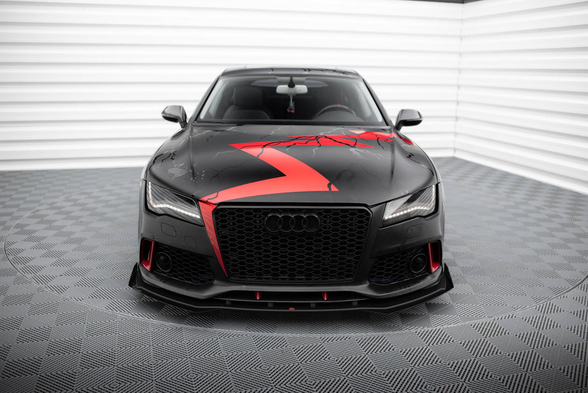Street Pro Frontläpp + Flaps för Audi A7 RS7 LOOK C7