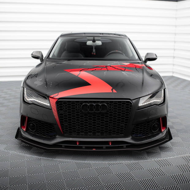 Street Pro Frontläpp + Flaps för Audi A7 RS7 LOOK C7
