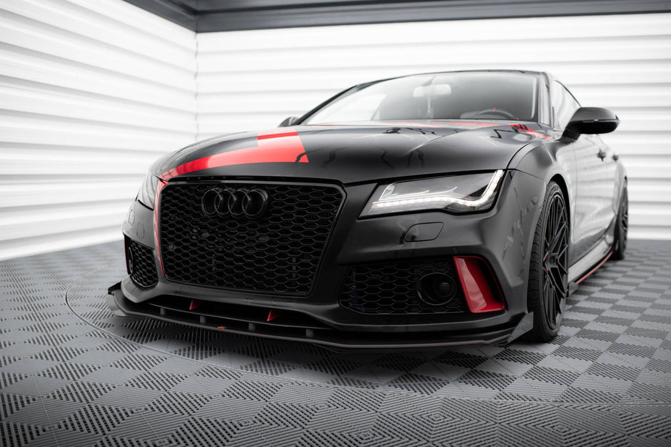 Street Pro Frontläpp + Flaps för Audi A7 RS7 LOOK C7