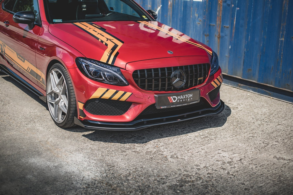 Street Pro Frontläpp + Flaps för Mercedes-AMG C43 / AMG-Line Coupe C205