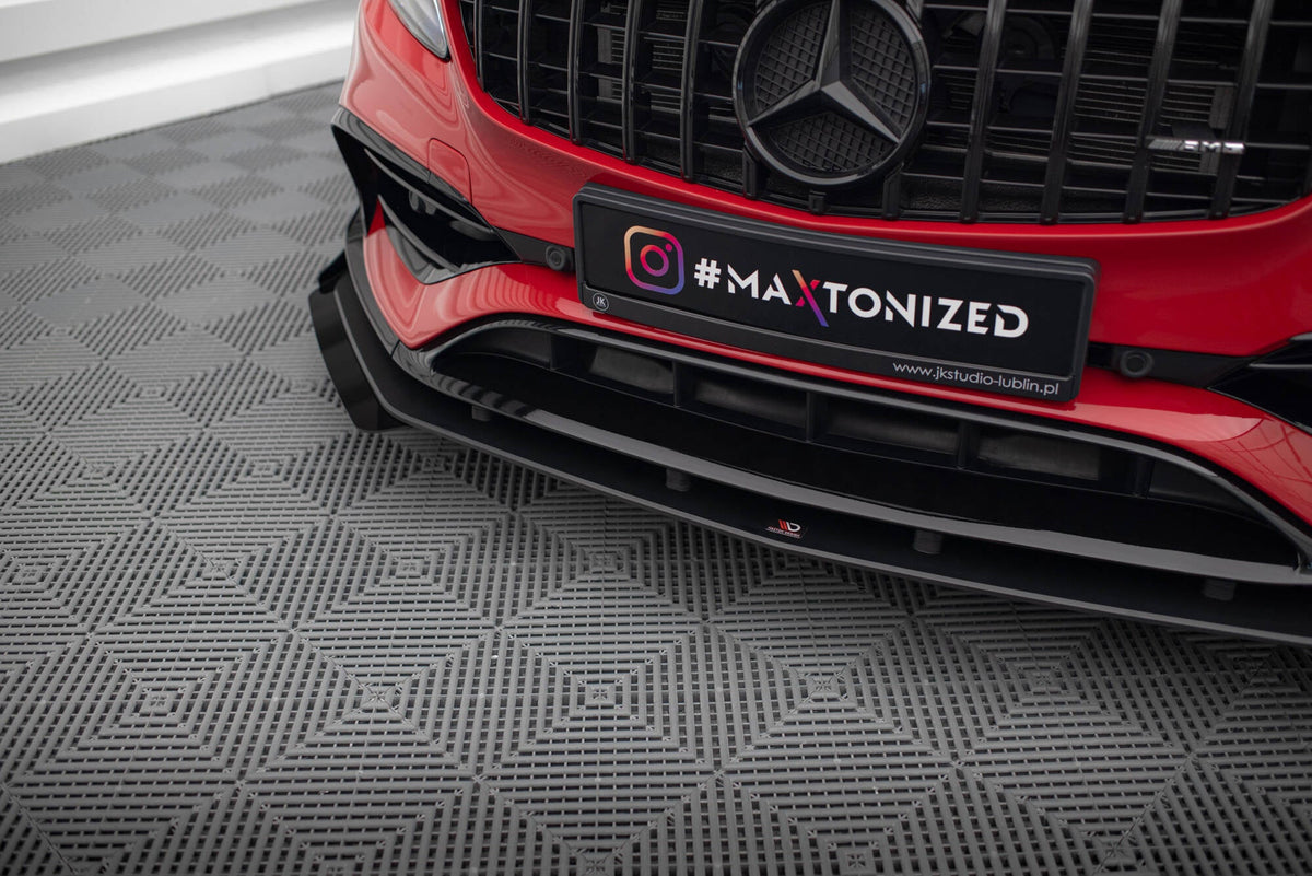 Street Pro Frontläpp + Flaps för Mercedes-Benz A 45 AMG Aero W176 Facelift