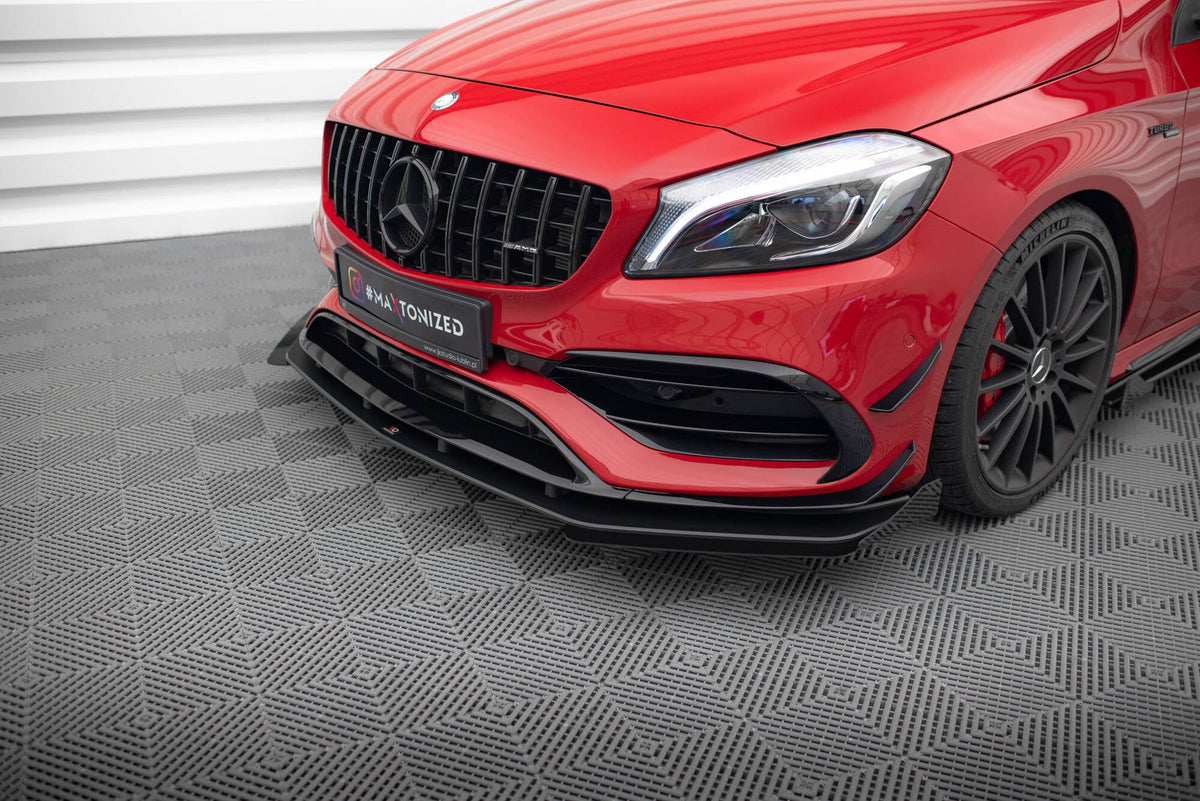Street Pro Frontläpp + Flaps för Mercedes-Benz A 45 AMG Aero W176 Facelift