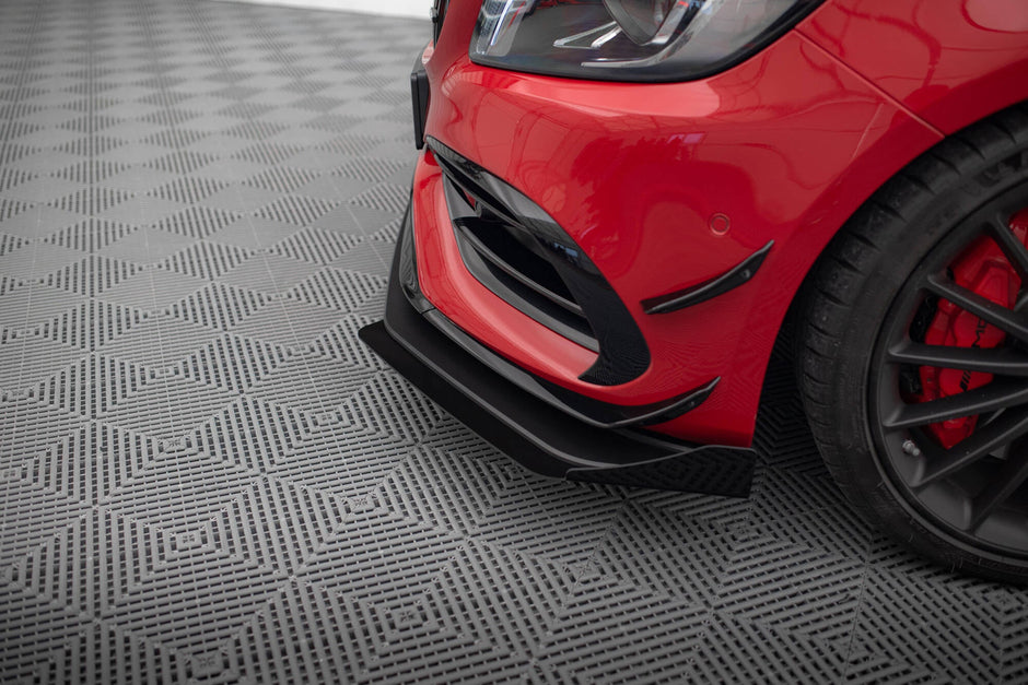Street Pro Frontläpp + Flaps för Mercedes-Benz A 45 AMG Aero W176 Facelift