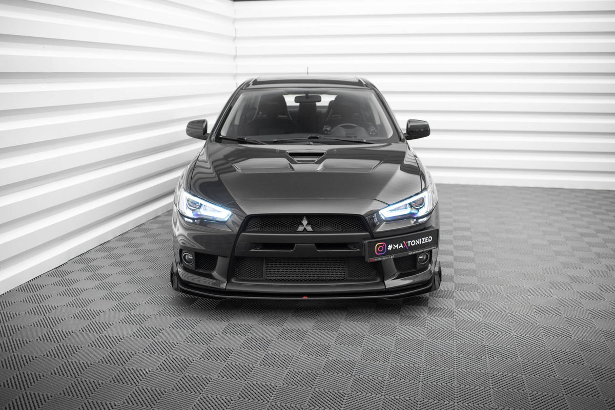 Street Pro Frontläpp + Flaps för Mitsubishi Lancer EVO X
