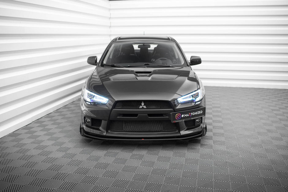 Street Pro Frontläpp + Flaps för Mitsubishi Lancer EVO X