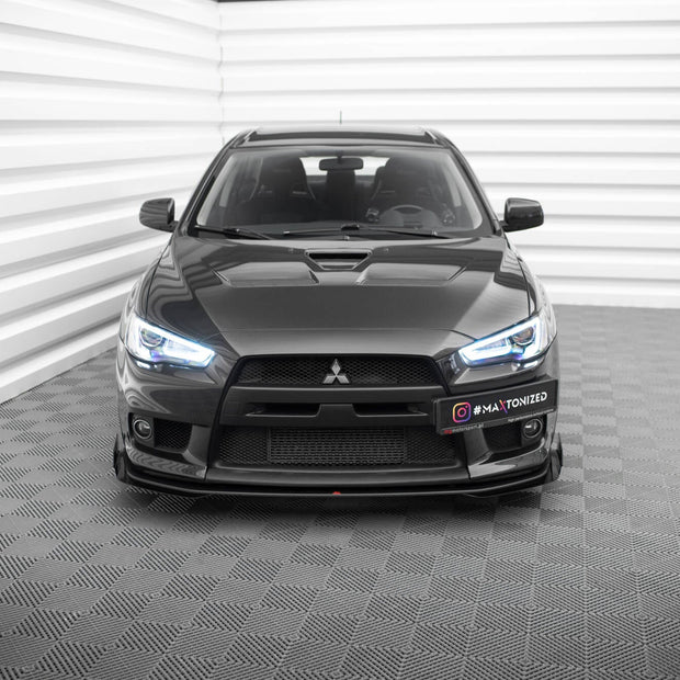 Street Pro Frontläpp + Flaps för Mitsubishi Lancer EVO X