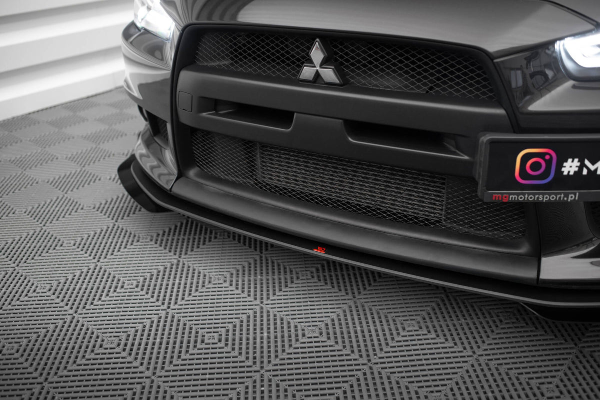 Street Pro Frontläpp + Flaps för Mitsubishi Lancer EVO X