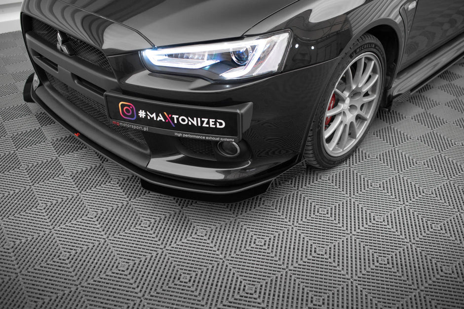 Street Pro Frontläpp + Flaps för Mitsubishi Lancer EVO X