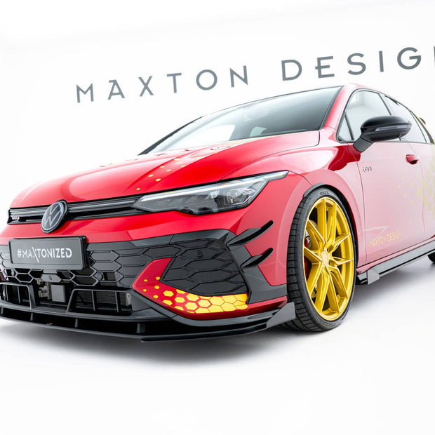Street Pro Frontläpp + Flaps för Volkswagen Golf GTI Clubsport Mk8 Facelift