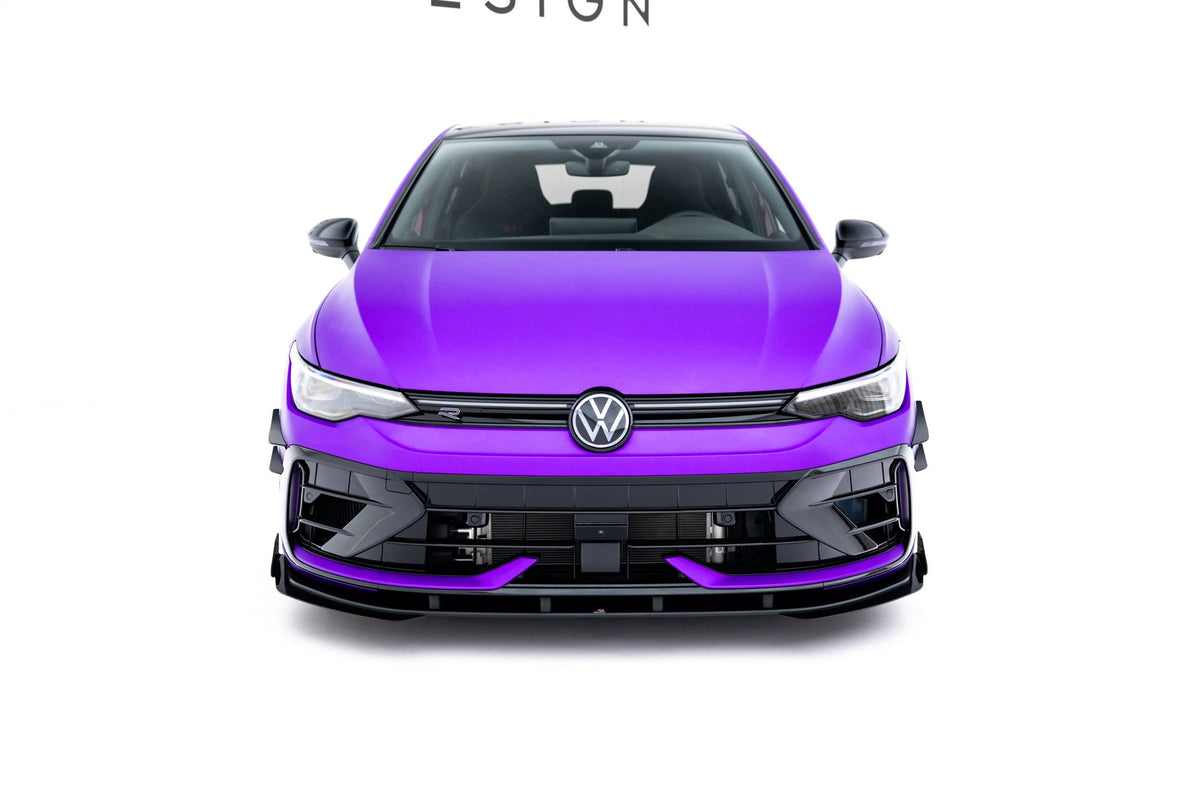 Street Pro Frontläpp + Flaps för Volkswagen Golf R Hatchback Mk8 Facelift