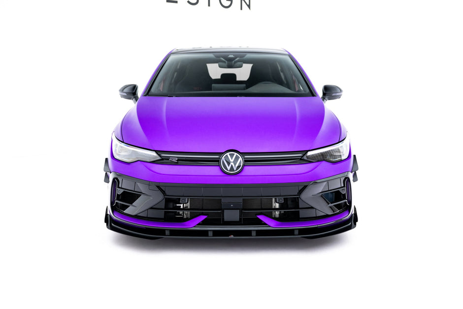 Street Pro Frontläpp + Flaps för Volkswagen Golf R Hatchback Mk8 Facelift