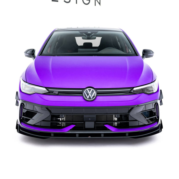 Street Pro Frontläpp + Flaps för Volkswagen Golf R Hatchback Mk8 Facelift