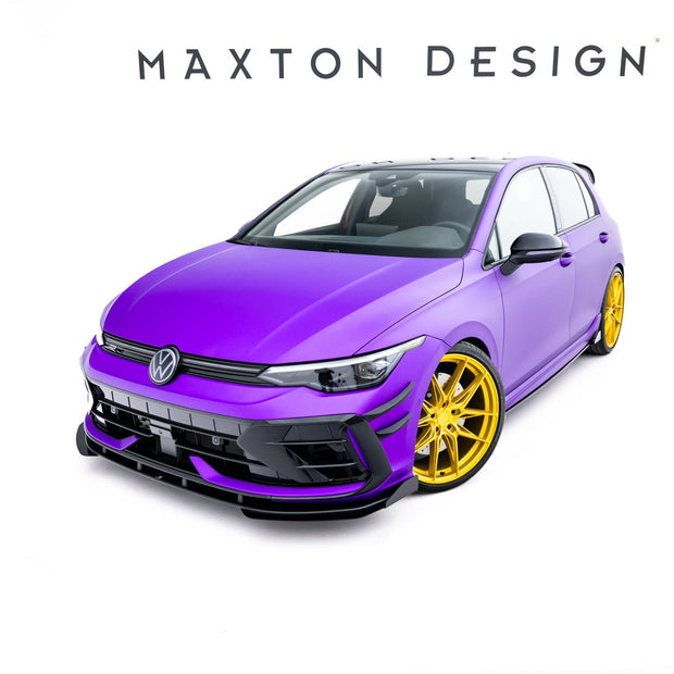 Street Pro Frontläpp + Flaps för Volkswagen Golf R Hatchback Mk8 Facelift