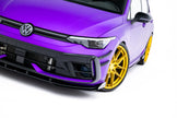 Street Pro Frontläpp + Flaps för Volkswagen Golf R Hatchback Mk8 Facelift