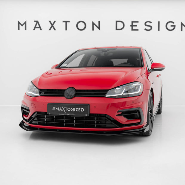 Street Pro Frontläpp + Flaps för Volkswagen Golf R / R-Line Mk7 Facelift