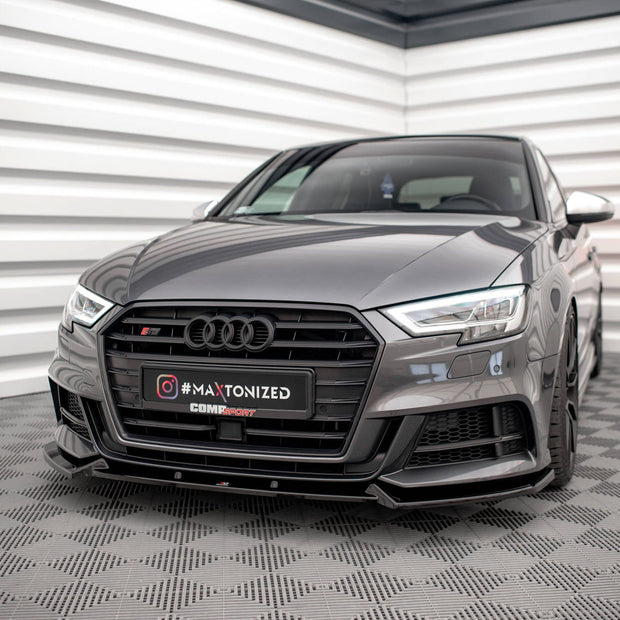 Frontläpp V.1 för Audi S3 / A3 S-Line Sportback 8V Facelift