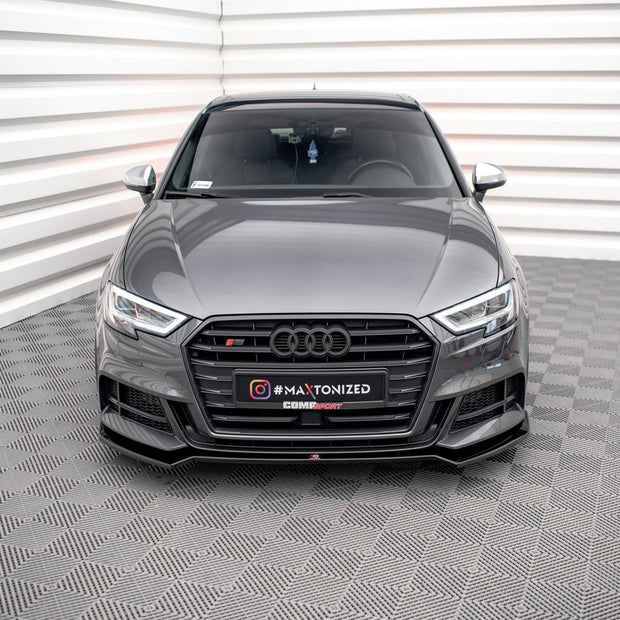 Frontläpp V.2 för Audi S3 / A3 S-Line Sportback 8V Facelift