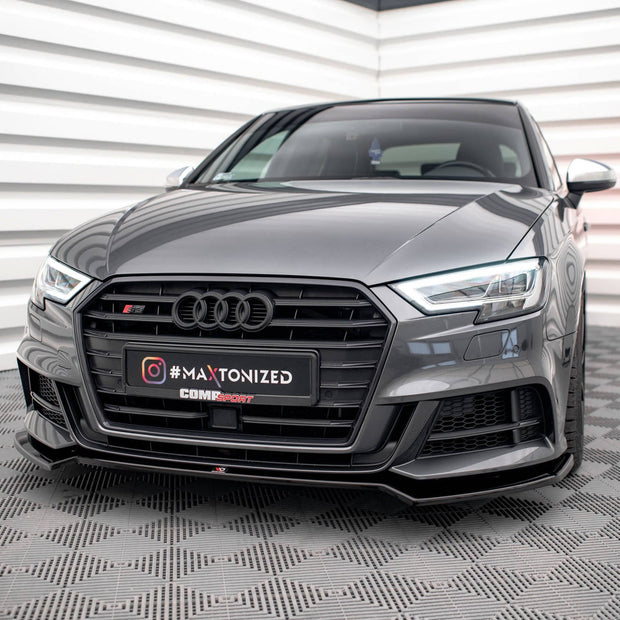Frontläpp V.2 för Audi S3 / A3 S-Line Sportback 8V Facelift