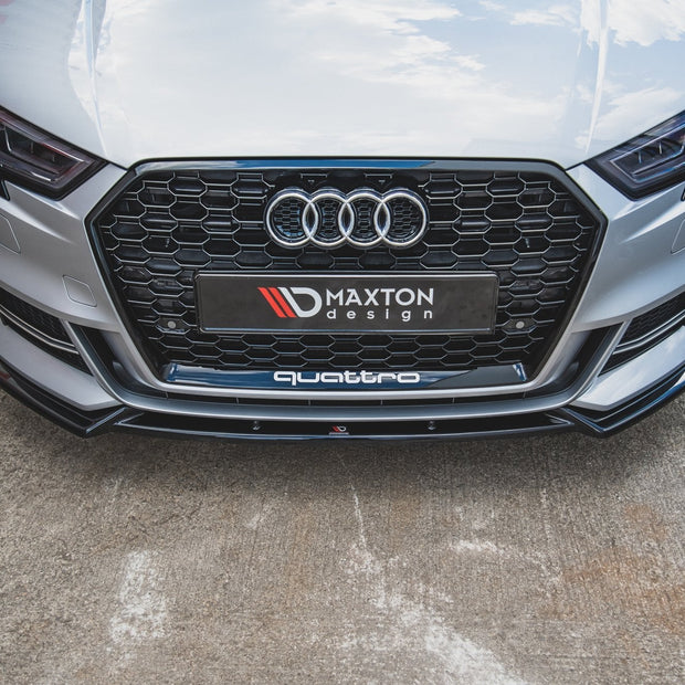 Frontläpp V.3 för Audi S3 / A3 S-Line 8V Facelift Sedan