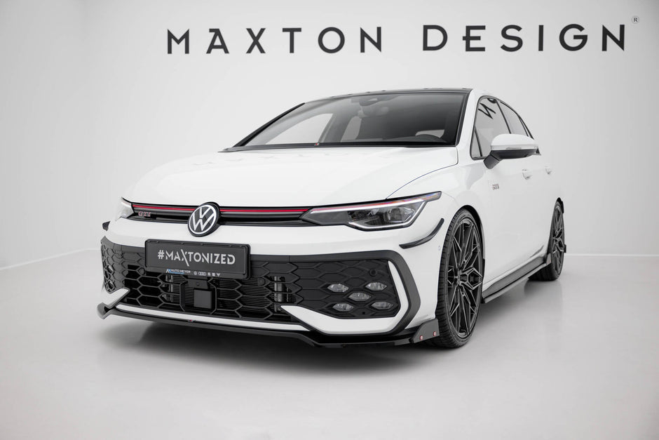 Frontläpp V.3 + Flaps för Volkswagen Golf GTI / GTE / R-Line Mk8 Facelift