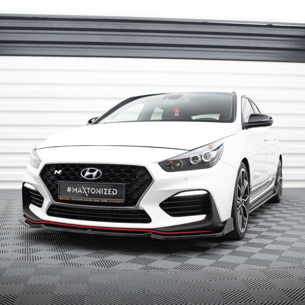 Frontläpp V.6 + Flaps för Hyundai I30 N Mk3 Hatchback/Fastback