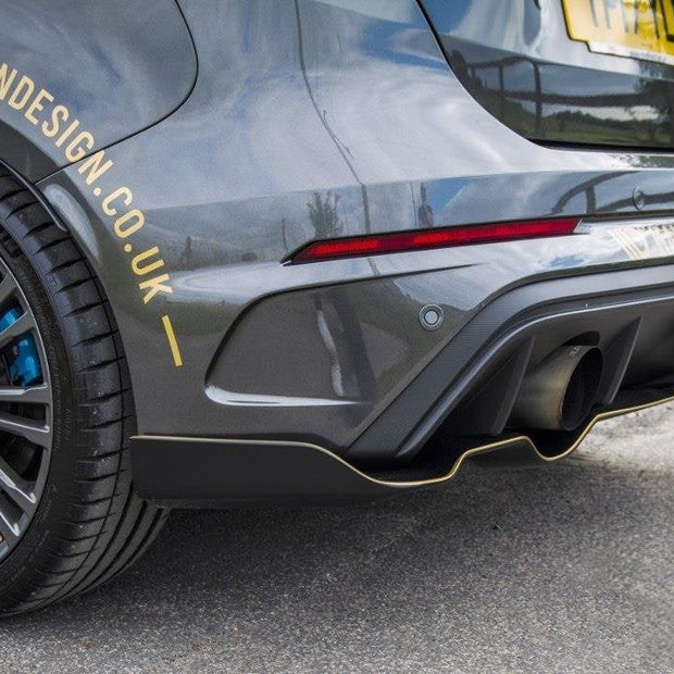 Bakre Splitter Aero för Ford Focus RS Mk3