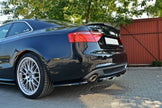Bakre Splitter för Audi A5 Coupe / Sportback S-Line 8T (with a vertical bar)