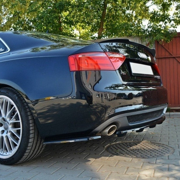 Bakre Splitter för Audi A5 Coupe / Sportback S-Line 8T (with a vertical bar)