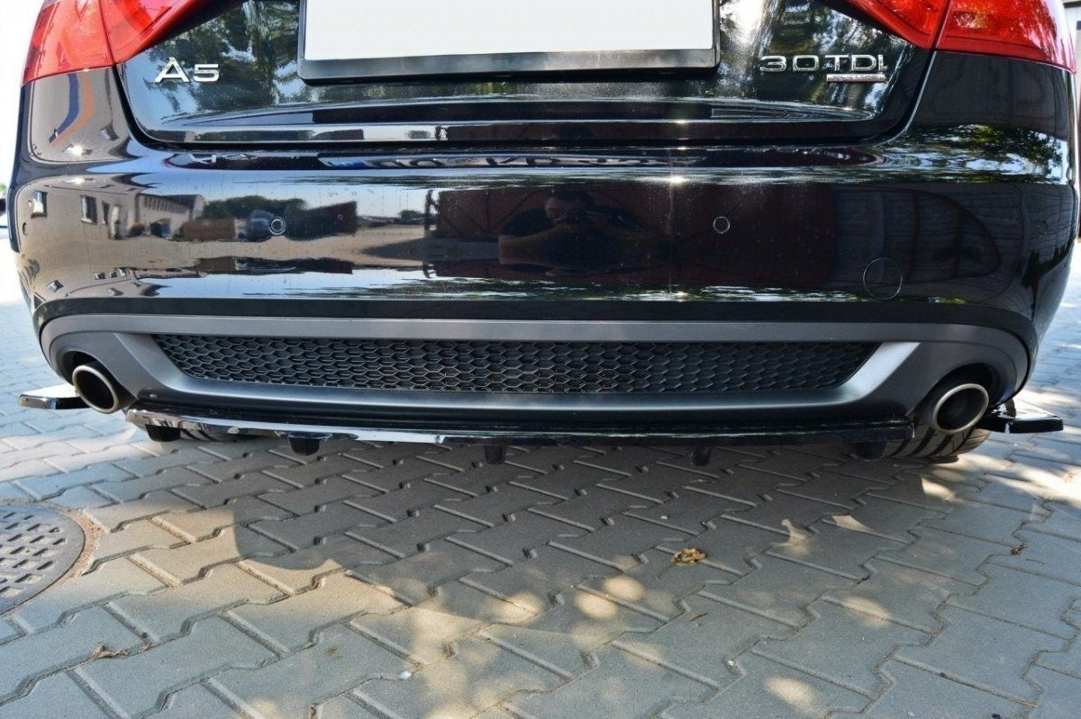 Bakre Splitter för Audi A5 Coupe / Sportback S-Line 8T (with a vertical bar)
