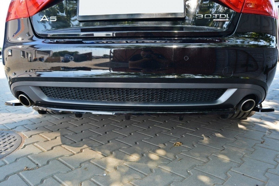 Bakre Splitter för Audi A5 Coupe / Sportback S-Line 8T (with a vertical bar)