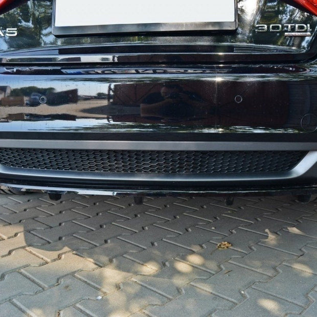 Bakre Splitter för Audi A5 Coupe / Sportback S-Line 8T (with a vertical bar)