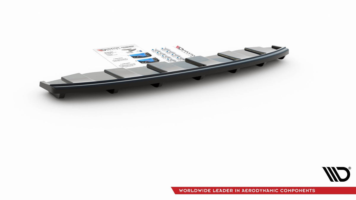 Bakre Splitter för Audi A6 C7 S-LINE AVANT Exhaust 2x1 (with vertical bars)