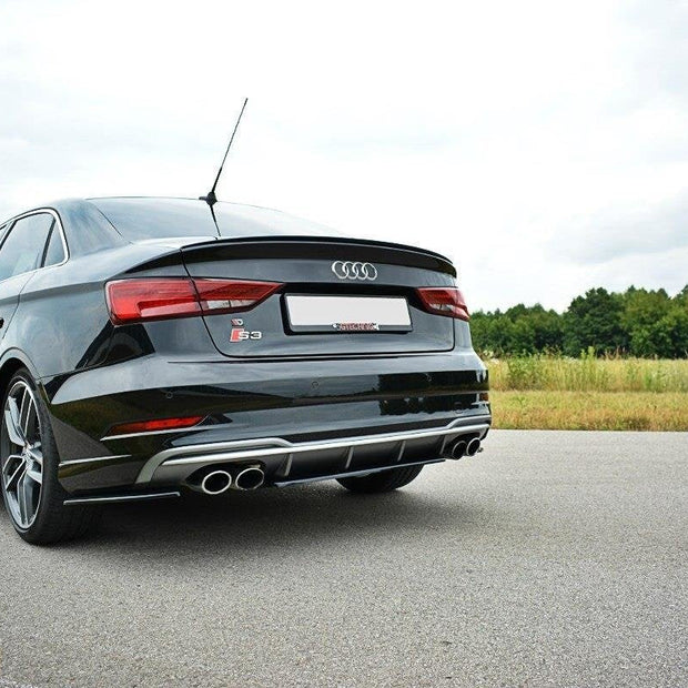 Bakre Splitter för Audi S3 Hatchback / Sportback / Sedan 8V Facelift