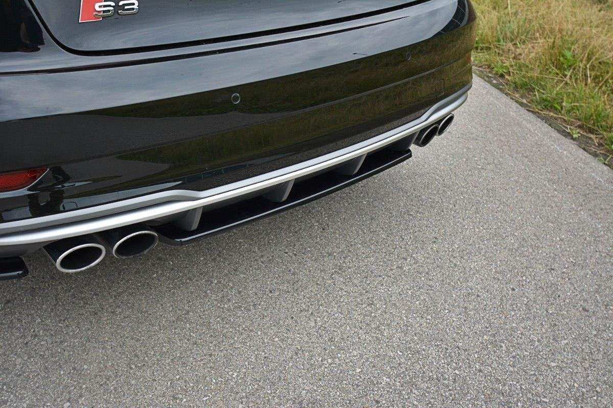 Bakre Splitter för Audi S3 Hatchback / Sportback / Sedan 8V Facelift