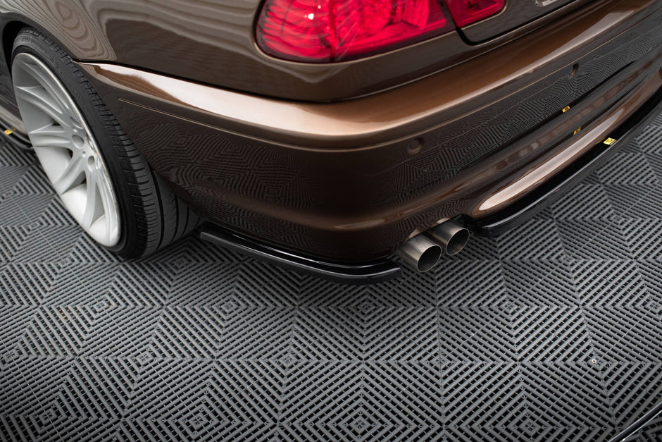 Bakre Splitter för BMW 3 E46 MPACK Coupe (with vertical bars)