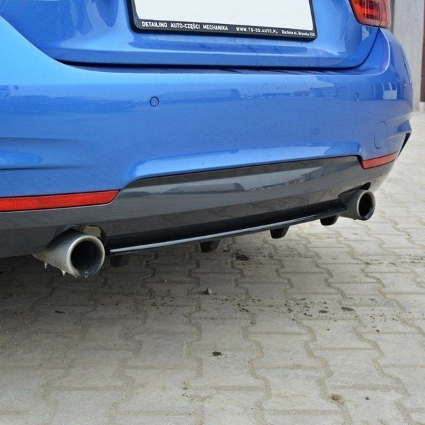 Maxton Design Bakre splitter – BMW 4 Coupe / Gran Coupe / Cabrio M-Pack F32 / F36 / F33 (with vertical bars)