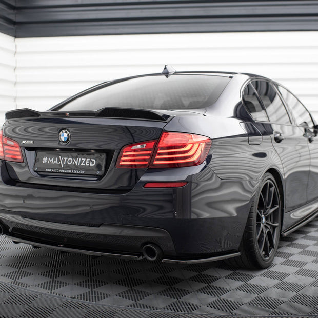 Maxton Design Bakre splitter – BMW 5 M-Pack Sedan/Touring F10/F11 (fits two single Exhaust ends)