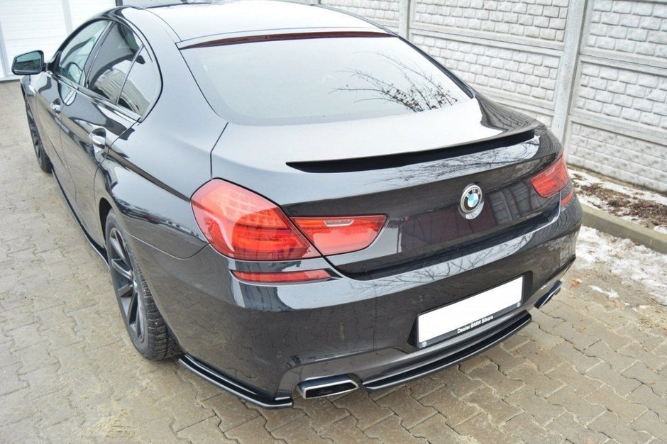 Maxton Design Bakre splitter BMW 6 Gran Coupé MPACK (with a vertical bar) – bild 2