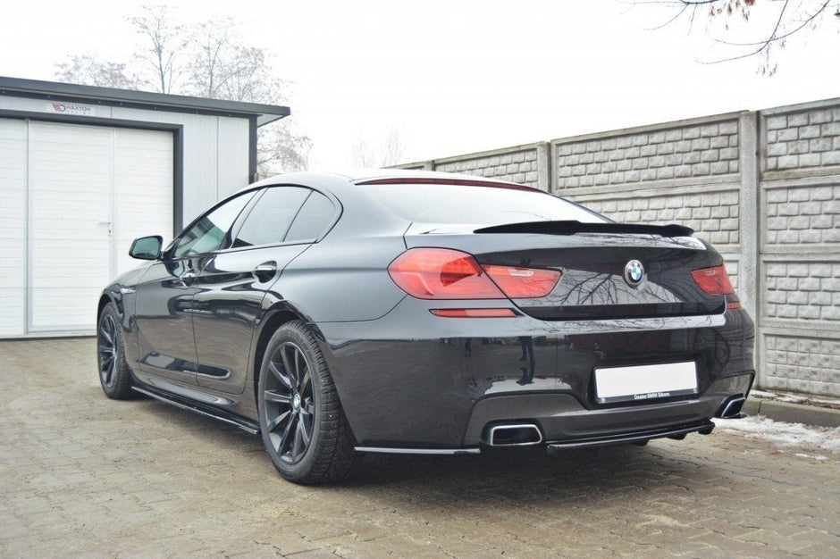 Maxton Design Bakre splitter BMW 6 Gran Coupé MPACK (with a vertical bar) – bild 3