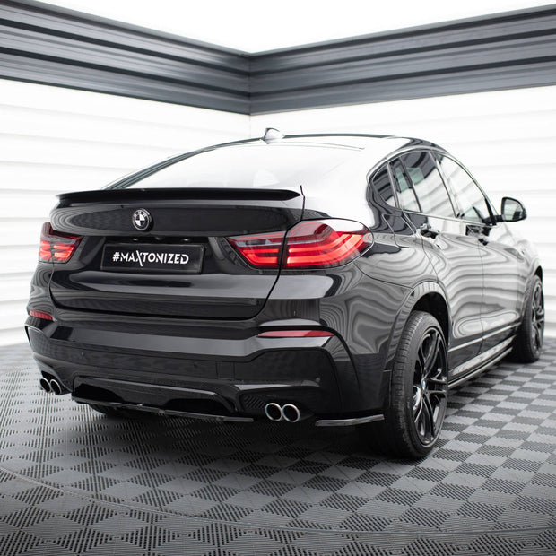 Bakre Splitter för BMW X4 M-PACK (with a vertical bar)
