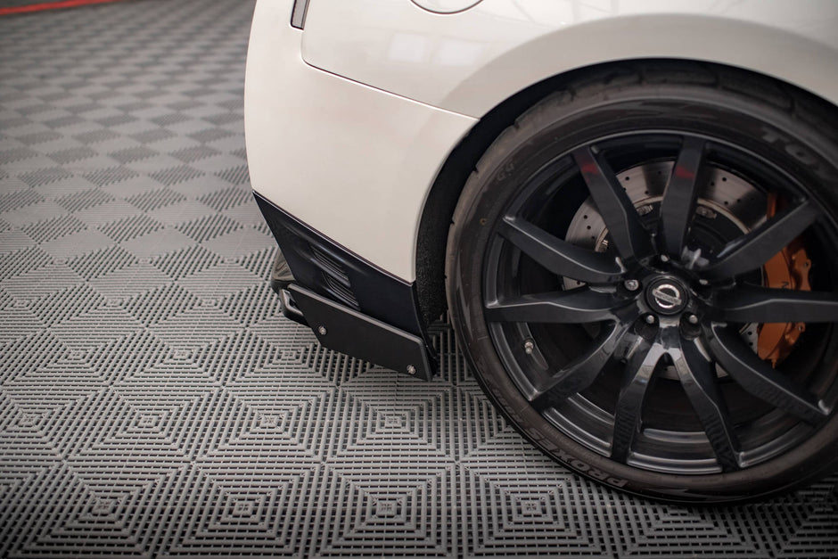 Bakre Splitter + Flaps för Nissan GTR R35 Facelift