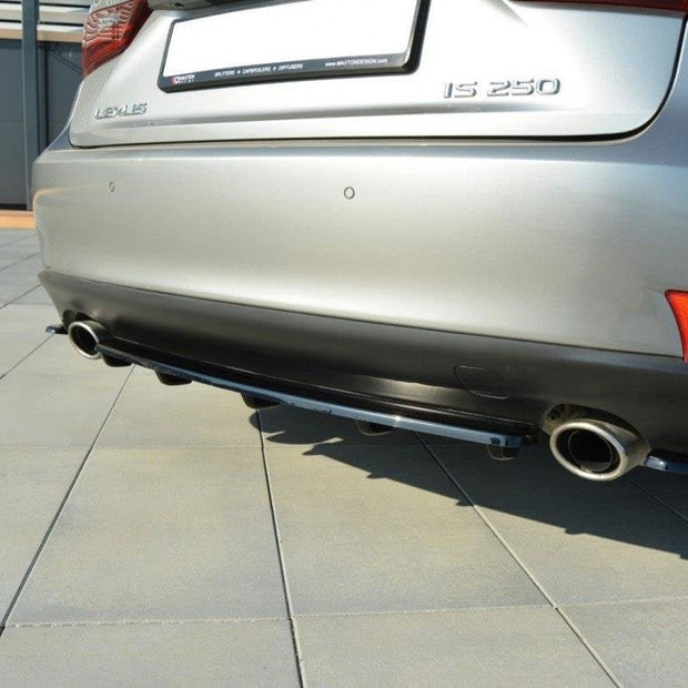 Bakre Splitter för Lexus IS Mk3 T (with vertical bars)