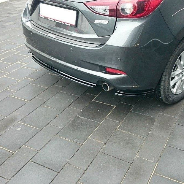 Bakre Splitter för Mazda 3 BM (Mk3) Facelift (without vertical bars)