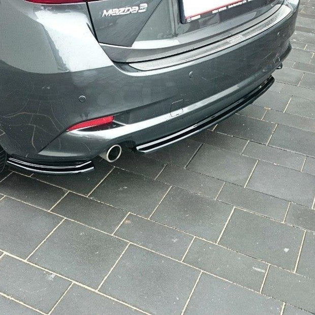 Bakre Splitter för Mazda 3 BM (Mk3) Facelift (without vertical bars)