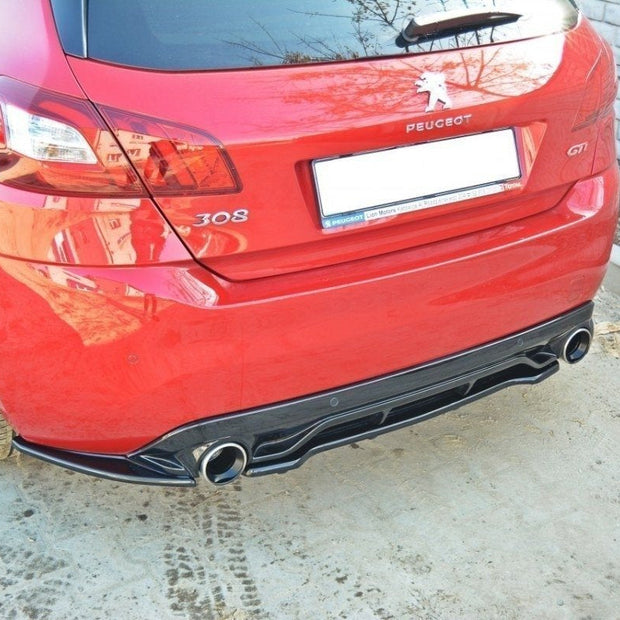 Bakre Splitter för Peugeot 308 Mk2 GTI (with vertical bars)