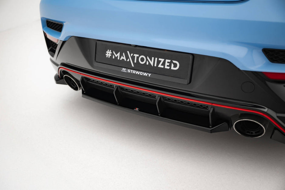 Central Bakre Splitter för Hyundai Veloster N Mk2
